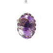 Amethyst Plain Silver Ring: 10.55gms Natural Untreated Super Seven Amethyst Oval Shape Plain 925 Sterling Silver Bezel Set Adjustable Ring