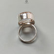 Amethyst Plain Silver Ring: 12.08gms Natural Untreated Super Seven Amethyst Fancy Shape Plain 925 Sterling Silver Bezel Set Adjustable Ring