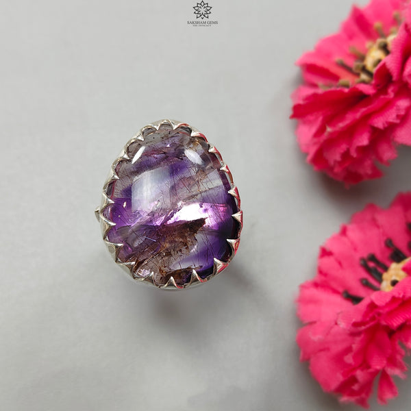 Amethyst Silver Ring