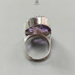 Amethyst Plain Silver Ring: 12.19gms Natural Untreated Super Seven Amethyst Fancy Shape Plain 925 Sterling Silver Bezel Set Adjustable Ring