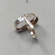 Amethyst Plain Silver Ring: 13.60gms Natural Untreated Super Seven Amethyst Oval Shape Plain 925 Sterling Silver Bezel Set Adjustable Ring