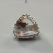 Amethyst Plain Silver Ring: 14.12gms Natural Untreated Super Seven Amethyst Triangle Plain 925 Sterling Silver Bezel Set Adjustable Ring
