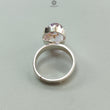 Amethyst Plain Silver Ring: 5.47gms Natural Untreated Super Seven Amethyst Oval Shape Plain 925 Sterling Silver Bezel Set Adjustable Ring