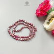 Red Ruby Plain Loose Beads: 47.80cts Natural Untreated Red Ruby Cabochon Round Beads For Jewelry 4mm - 5mm 12"