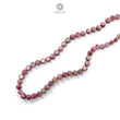 Red Ruby Plain Loose Beads: 71.40cts Natural Untreated Red Ruby Cabochon Round Beads For Jewelry 5mm - 6mm 13"