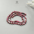 Red Ruby Plain Loose Beads: 71.40cts Natural Untreated Red Ruby Cabochon Round Beads For Jewelry 5mm - 6mm 13"