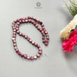 Red Ruby Plain Loose Beads: 71.40cts Natural Untreated Red Ruby Cabochon Round Beads For Jewelry 5mm - 6mm 13"