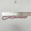 Red Ruby Plain Loose Beads: 71.40cts Natural Untreated Red Ruby Cabochon Round Beads For Jewelry 5mm - 6mm 13"