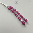 Purple Ruby Teardrop Loose Beads: 17.30Cts Natural Untreated Ruby Gemstone 925 Sterling Silver 2" 7mm - 8mm Plain Beads