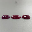 Ruby Gemstone Rose Cut : Natural Untreated Unheated Red Ruby Uneven Shape 3pcs Sets