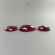 Ruby Gemstone Rose Cut Flat Back Slices - Natural Untreated Ruby - Uneven Shape 3pcs, 7pcs Set - July Birthstone Jewelry Supplies