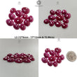 Ruby Gemstone Rose Cut Flat Back Slices - Natural Untreated Ruby - Uneven Shape Lots - July Birthstone Jewelry Supplies