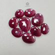 Ruby Gemstone Rose Cut Flat Back Slices - Natural Untreated Ruby - Uneven Shape Lots - July Birthstone Jewelry Supplies