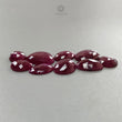 Ruby Gemstone Rose Cut Flat Back Slices - Natural Untreated Ruby - Uneven Shape Lots - July Birthstone Jewelry Supplies