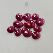 Ruby Gemstone Rose Cut Flat Back Slices - Natural Untreated Ruby - Uneven Shape Lots - July Birthstone Jewelry Supplies