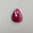 Ruby Gemstone Rose Cut : Natural Untreated Unheated Red Ruby Pear Cushion Shape 1pc For Jewelry