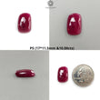 Ruby Gemstone Rose Cut : Natural Untreated Unheated Red Ruby Pear Cushion Shape 1pc For Jewelry