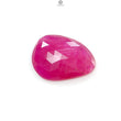 Pinkish Red Ruby Gemstone Rose Cut Slice: 26.20cts Natural Glass Filled Ruby Fancy Shape 25.5*18mm 1pc For Jewelry