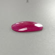 Pinkish Red Ruby Gemstone Rose Cut Slice: 28.90cts Natural Glass Filled Ruby Fancy Shape 31*22mm 1pc For Jewelry