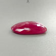 Pinkish Red Ruby Gemstone Rose Cut Slice: 55.50cts Natural Glass Filled Ruby Fancy Shape 27*31mm 1pc For Jewelry