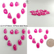 Pink Ruby Gemstone Rose Cut Slices: Natural Glass Filled Ruby Fancy Shape Faceted 7pcs, 9pcs Lot For Jewelry