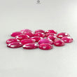 Pinkish Red Ruby Gemstone Rose Cut Slices: 62.00cts Natural Glass Filled Ruby Fancy Shape Faceted 9*8mm - 12*11mm 19pcs Lot For Jewelry