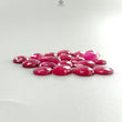 Red Ruby Gemstone Rose Cut Slices: 66.50cts Natural Glass Filled Ruby Fancy Shape Faceted 10*8mm - 14*10mm 19pcs Lot For Jewelry