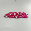 Red Ruby Gemstone Rose Cut Slices: 69.30cts Natural Glass Filled Ruby Fancy Shape Faceted 10*8mm - 14*11mm 19pcs Lot For Jewelry