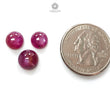 Purple Ruby Gemstone Cabochon : Natural Untreated Unheated Red Ruby Round Shape