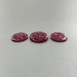Ruby Gemstone Carving : 49.60cts Natural Untreated Unheated Red Ruby Hand Carved Oval Shape 24*16mm -29*18mm 3pc Set For Jewelry