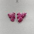 Ruby Bird Carving : 19.80cts Natural Untreated Unheated Red Ruby Hand Carved Bird 23*13mm - 30*17mm 2pcs