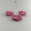 Ruby Flower Carving : Natural Untreated Unheated Ruby Hand Carved Flower Shape Lots