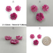 Ruby Flower Carving : Natural Untreated Unheated Ruby Hand Carved Flower Shape Lots