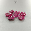 Ruby Flower Carving : Natural Untreated Unheated Ruby Hand Carved Flower Shape Lots