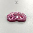 Ruby Gemstone Carving : 27.20cts Natural Untreated Unheated Red Ruby Hand Carved Fancy Shape 27*23mm 1pc