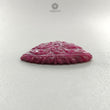 Ruby Gemstone Carving : 39.30cts Natural Untreated Unheated Red Ruby Hand Carved Uneven Shape 35*23mm 1pc