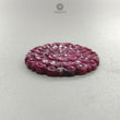 Ruby Gemstone Carving : 57.70cts Natural Untreated Unheated Red Ruby Hand Carved Round Shape 36mm 1pc