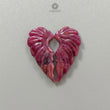 Ruby Gemstone Carving: Natural Untreated Unheated Red Ruby Hand Carved Angel Wings Butterfly Pair For Jewelry