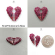 Ruby Gemstone Carving: Natural Untreated Unheated Red Ruby Hand Carved Angel Wings Butterfly Pair For Jewelry