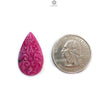 Ruby Gemstone Carving: Natural Untreated Unheated Red Ruby Hand Carved Pear, Oval Shape 1pc for Jewelry July Birthstone