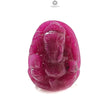 Ruby Gemstone Carving: 27.95cts Natural Untreated Red Ruby Lord Ganesha Idol Shape 19.5*15mm For Jewelry