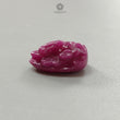 Ruby Gemstone Carving: 30.10cts Natural Untreated Red Ruby Lord Ganesha Idol Shape 21*16.5mm For Jewelry