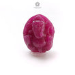 Ruby Gemstone Carving: 29.60cts Natural Untreated Red Ruby Lord Ganesha Idol Shape 19*15.5mm For Jewelry