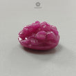 Ruby Gemstone Carving: 29.60cts Natural Untreated Red Ruby Lord Ganesha Idol Shape 19*15.5mm For Jewelry