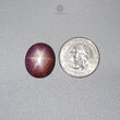 Star Ruby Gemstone Cabochon : 33.20cts Natural Untreated Red 6Ray Star Ruby Oval Shape 21*17.5mm