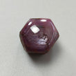 Star Ruby With Black Rutile Gemstone Wand : 144.60cts Natural Untreated Unheated Star Ruby Hexagon Shape Specimen 24*21mm
