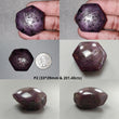 Star Ruby With Black Rutile Gemstone Wand : Natural Untreated Unheated Star Ruby Hexagon Shape Specimen