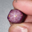 Star Ruby Gemstone Cabochon : Natural Untreated Unheated Red 6Ray Star Ruby Oval Shape 1pc For Jewelry