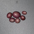 Star Ruby Gemstone Cabochon : 27.10cts Natural Untreated Unheated Ruby Oval Shape 7.5*5.5mm - 13*10.5mm 6pcs Lot