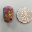 Star Ruby Gemstone Wand Specimen : 54.50cts. Natural Untreated Unheated Red 6Ray Johnson Mines Star Ruby Hexagon Shape 15*13mm 1pc